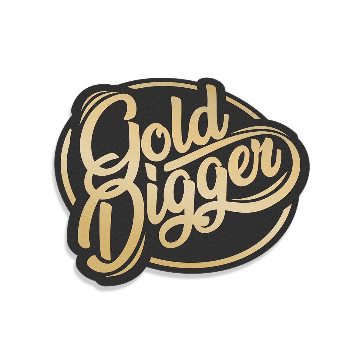 She is a gold digger Sticker for Sale by falcox904